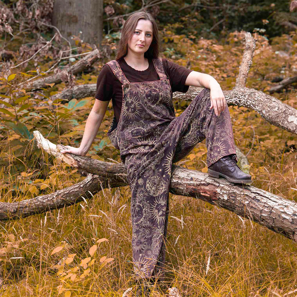 Sun and Moon Jersey Dungarees-Siesta Crafts
