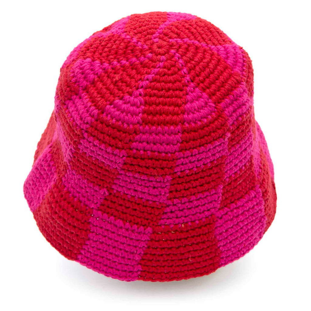 Warped Checked Crocheted Hat-Siesta Crafts