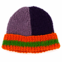 Colour Block Beanie Hat-Siesta Crafts