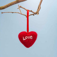 Love Heart Felt Hanging-Siesta Crafts