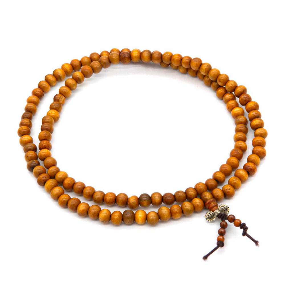 Wooden Mallah Beads on Elastic with Dorje-Siesta Crafts