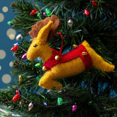 Reindeer Christmas Felt Hanging-Siesta Crafts
