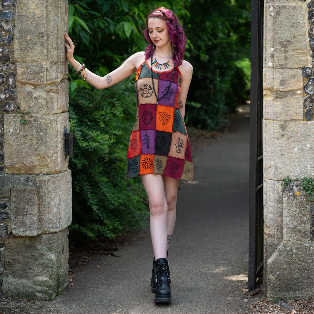 Patchwork Mini Dress