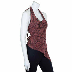 Sun And Moon Multi Tie Halter Top-Siesta Crafts
