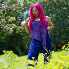 Sun And Moon Multi Tie Halter Top-Siesta Crafts