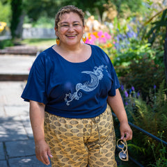 Henna Moon Slouch Top