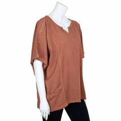 Embroidered Light Cotton Smock Top