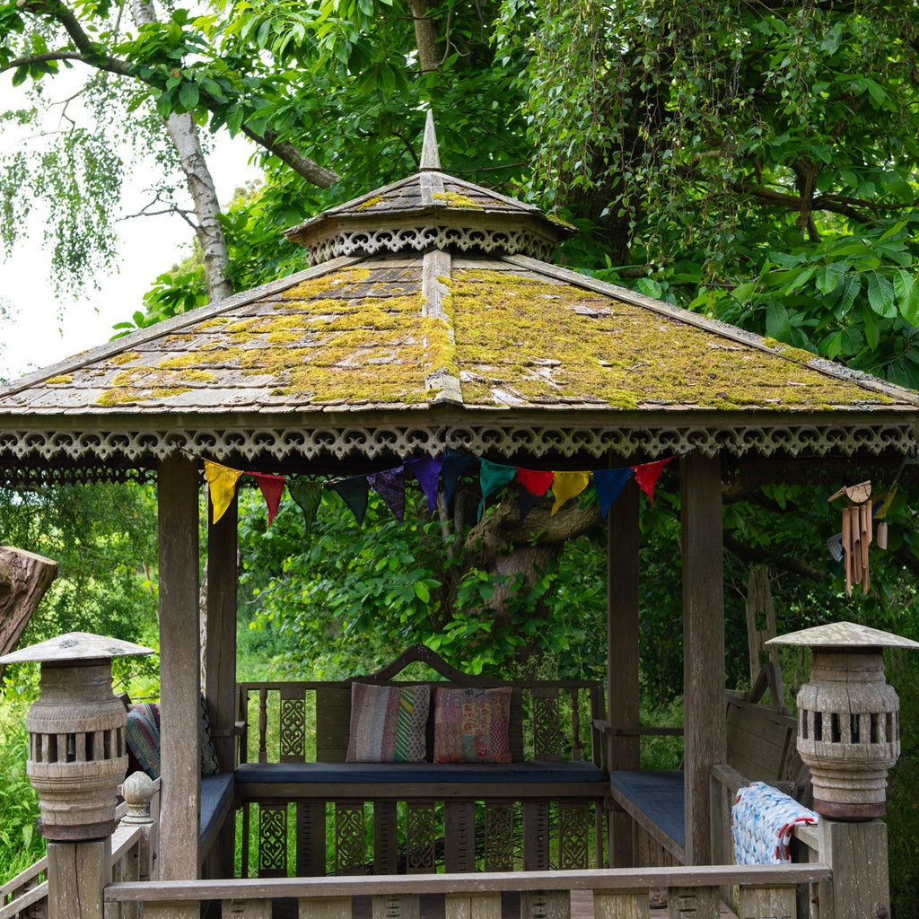 Large Flag Recycled Sari Bunting-Siesta Crafts