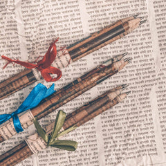 Recycled Newspaper Pencils (Pack of 3)-Siesta Crafts