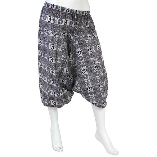 Loose Print Ali Baba Trousers-Siesta Crafts