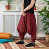 Loose Print Ali Baba Trousers-Siesta Crafts