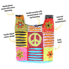 Patchwork Hippy Bag-Siesta Crafts