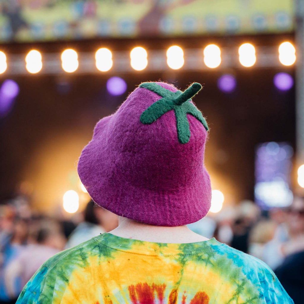 Aubergine Felt Hat