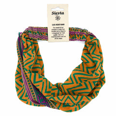Recycled Sari Vibrant Headband-Siesta Crafts