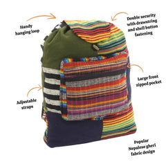 Patch Gheri Backpack-Siesta Crafts