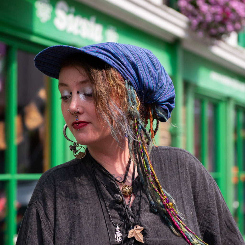 Striped Cap Headband-Siesta Crafts