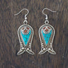 Metal Tails Earrings-Siesta Crafts