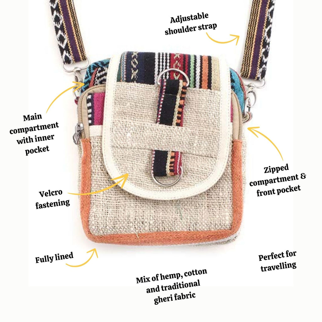 Hemp Patch Explorer Bag-Siesta Crafts