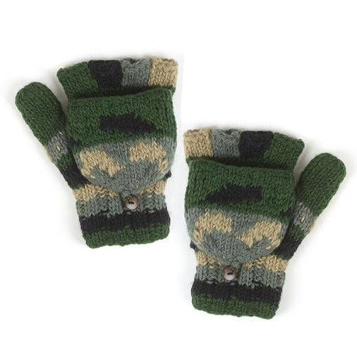 Fleece Lined Hunter Gloves-Siesta Crafts