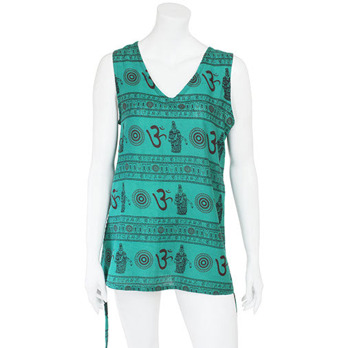 Sleeveless Om Top-Siesta Crafts