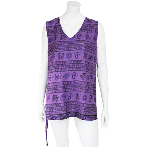 Sleeveless Om Top-Siesta Crafts