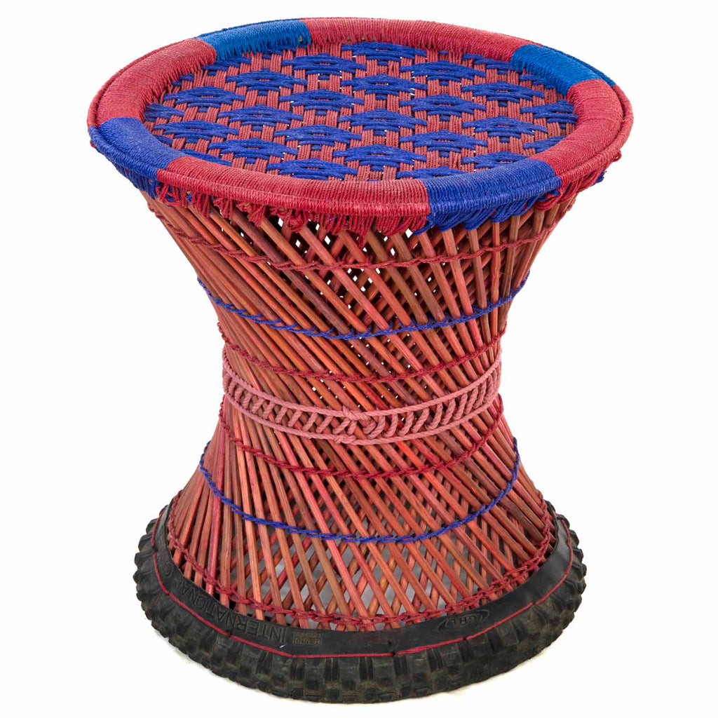 Large Mudha Bamboo Stool-Siesta Crafts