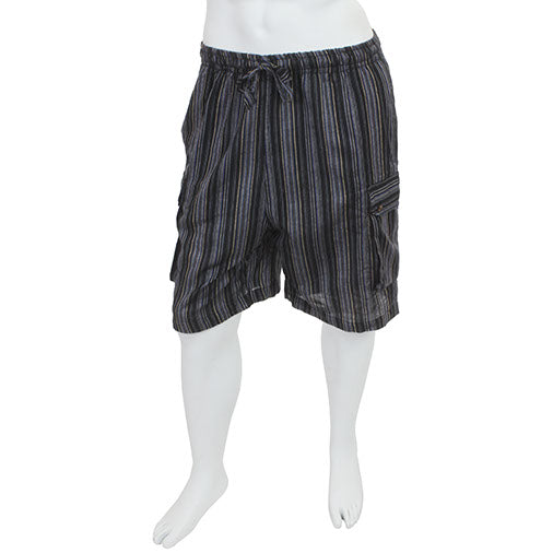Nepalese Stripe Board Shorts-Siesta Crafts