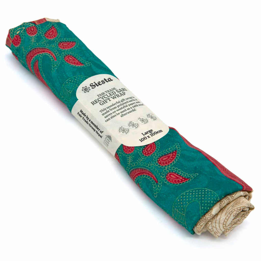 Nepalese Recycled Sari Gift Wrap-Siesta Crafts