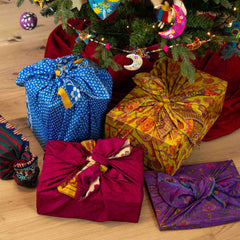 Nepalese Recycled Sari Gift Wrap - Large