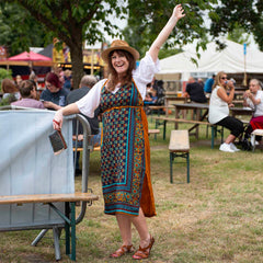 Recycled Sari Slip Dress-Siesta Crafts