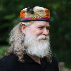 Recycled Sari Smoking Cap
