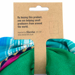 Recycled Sari Patch Scarf-Siesta Crafts