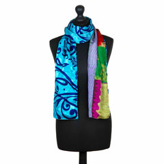 Recycled Sari Patch Scarf-Siesta Crafts