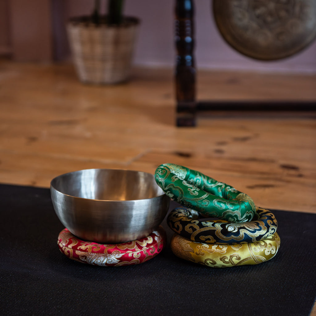 Doughnut Singing Bowl Cushion 17cm-Siesta Crafts