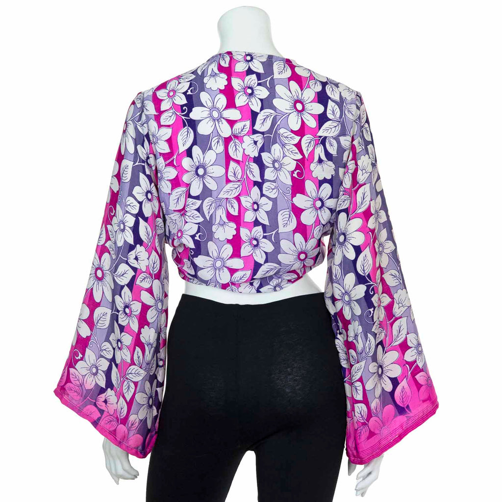 Recycled Sari Wrap Top-Siesta Crafts