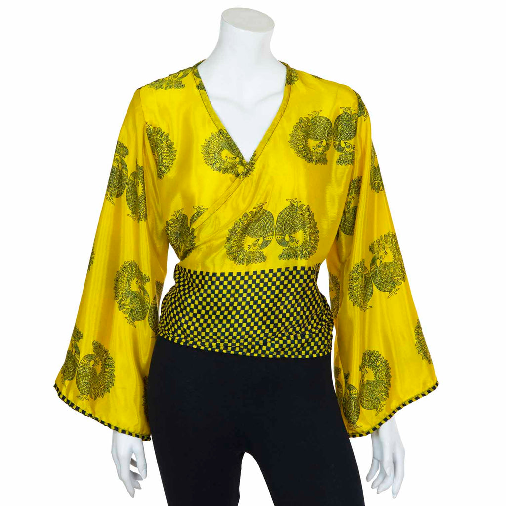Recycled Sari Wrap Top-Siesta Crafts