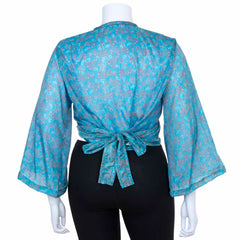 Recycled Sari Wrap Top-Siesta Crafts