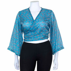 Recycled Sari Wrap Top-Siesta Crafts