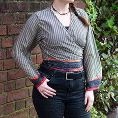 Recycled Sari Wrap Top-Siesta Crafts