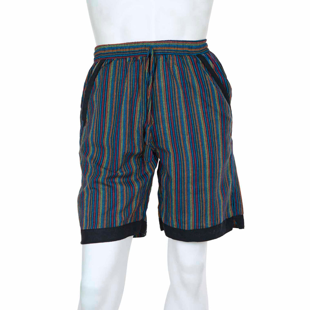 Stripe and Trim Shorts-Siesta Crafts