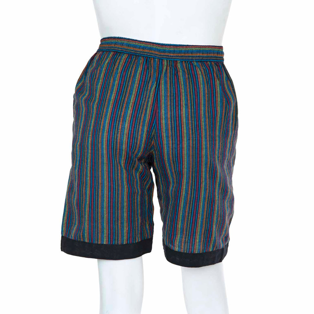 Stripe and Trim Shorts-Siesta Crafts
