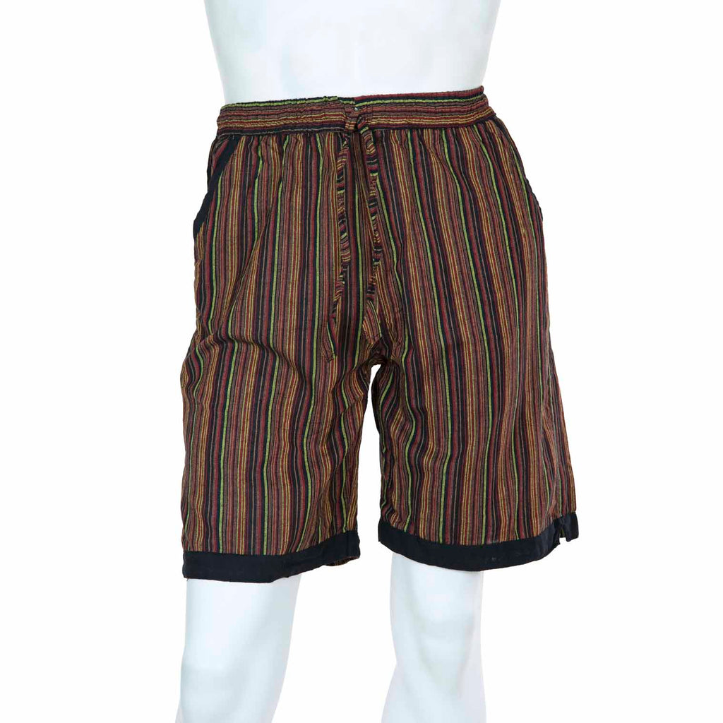 Stripe and Trim Shorts-Siesta Crafts
