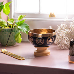 Mustang Black Singing Bowl-Siesta Crafts