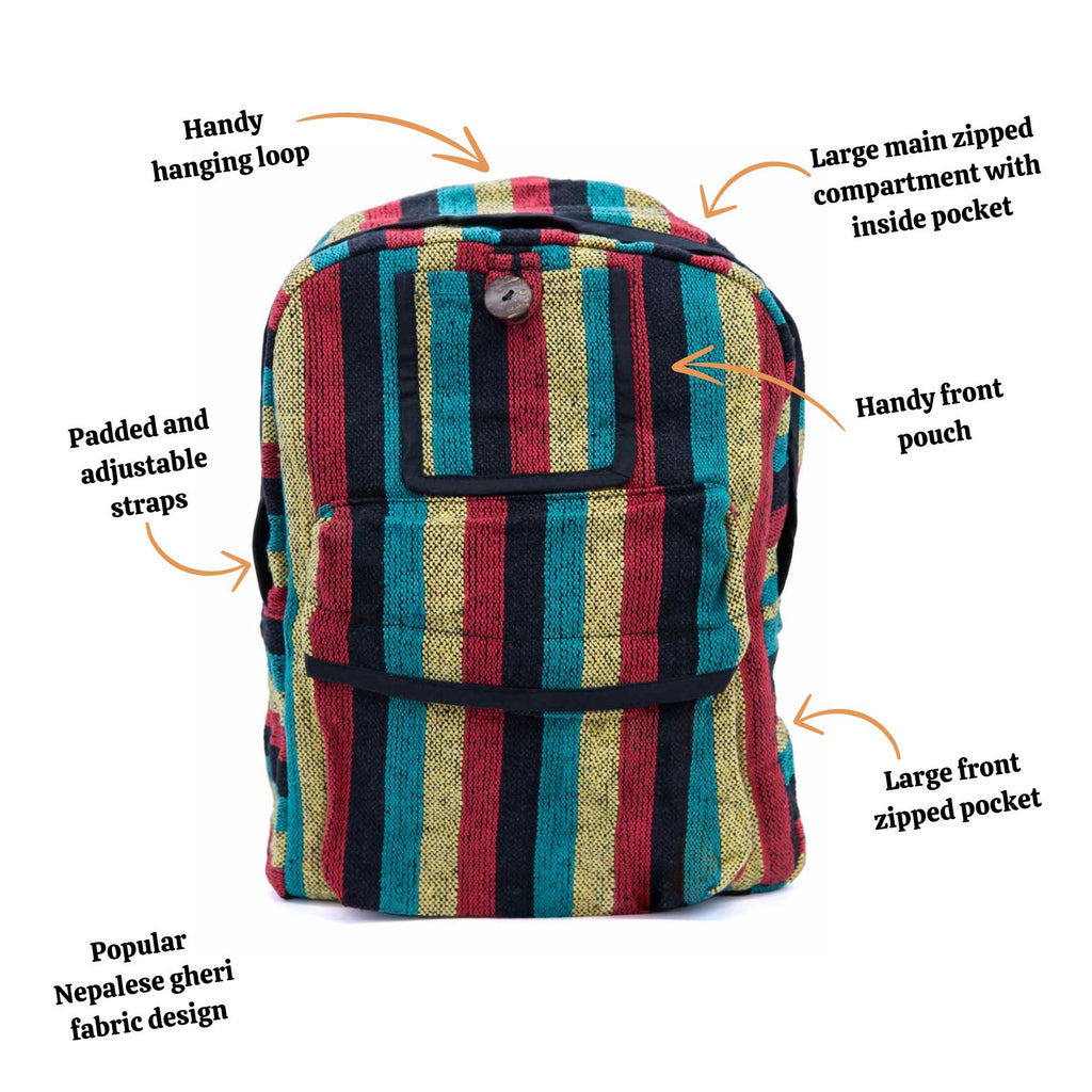 Gheri Wayfarer Backpack-Siesta Crafts