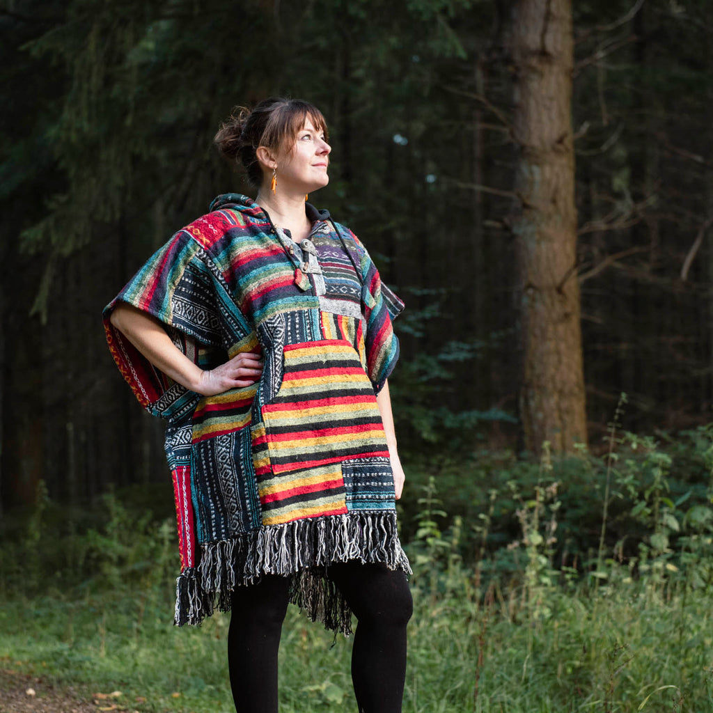 Long Patch Poncho-Siesta Crafts
