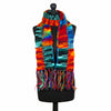 Tie Dye Knitted Patchwork Scarf-Siesta Crafts