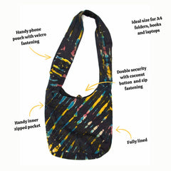 Tie Dye Shoulder Bag-Siesta Crafts