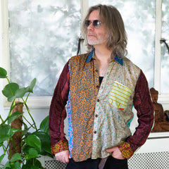 Recycled Sari Patch Shirt-Siesta Crafts