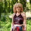 Mushroom Design Halter Neck Top-Siesta Crafts