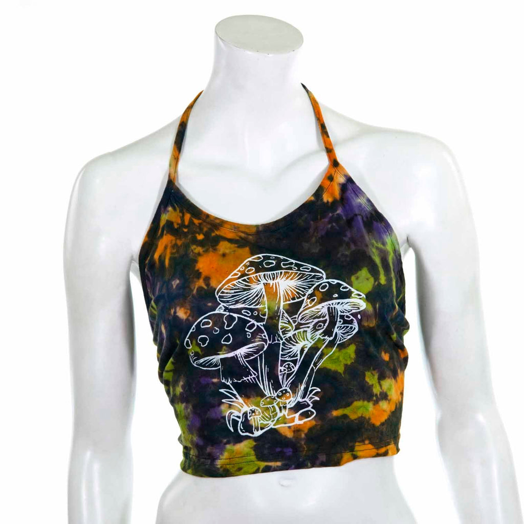 Mushroom Design Halter Neck Top-Siesta Crafts
